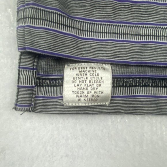 Peter Millar Polo Shirt Mens M Golf Gray Striped Rattle Snake Point Golf Club - Picture 9 of 9